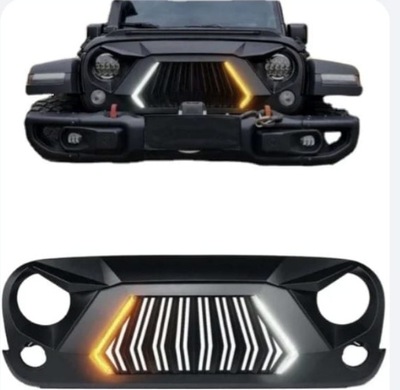 Решётка радиатора jeep wrangler jk 2007-17 фото №1