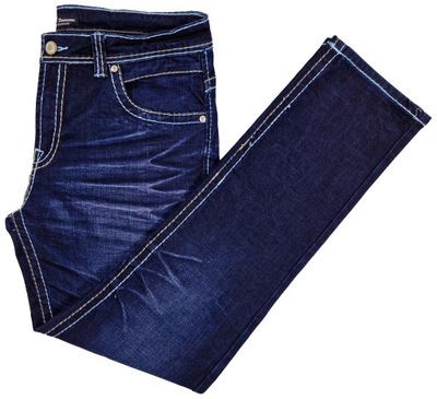 Spodnie męskie jeans SAVVY pas: 94 r. 35/34