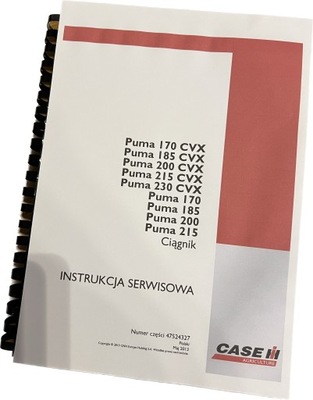 CASE PUMA 170,185,200,215 CVX MANUAL DE MANTENIMIENTO 