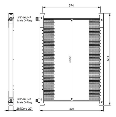 РАДИАТОР КОНДИЦИОНЕРА NRF 35064