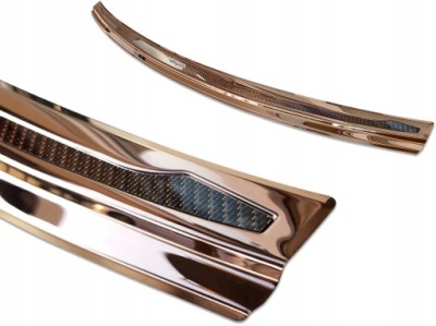 Porsche cayenne iii 2017- накладка na бампер фото №1