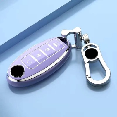 I-PURPLE KEIRCHAINTPU KEYS CAR CASE CZASOWA FOB FOB NISSAN QASHQAI J10J11  