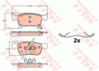 GDB2091 ZAPATAS HAM. OPEL CORSA E 14-  