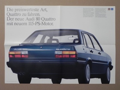 Prospekt - AUDI 80 B2 QUATTRO - 198? r