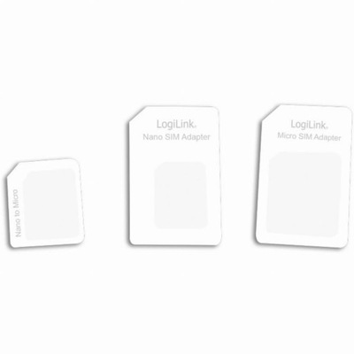 Adapter karty Sim LogiLink 3 szti biały