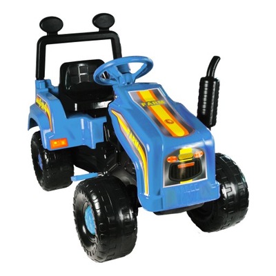 Niebieski traktor, autko na pedały - MEGA TRAKTOR