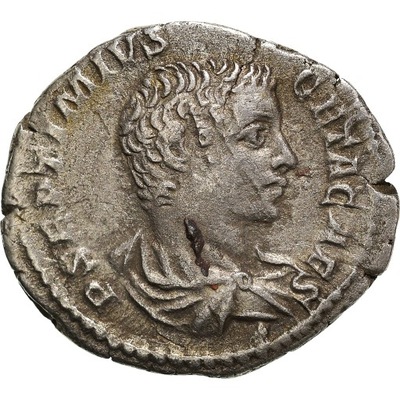 Moneta, Geta, Denarius, 209, Roma, AU(50-53), Sreb