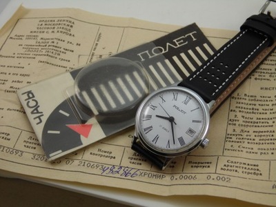 Mechaniczny zegarek ... POLJOT . 17 kam. ZSRR-CCCP