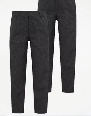 GEORGE melanżowe spodnie eleganckie r 116-122 C896