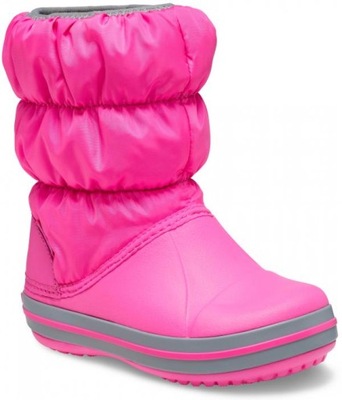 Dziecięce Ocieplane Buty Zimowe Śniegowce Crocs Winter Puff Boot Kids 27-28