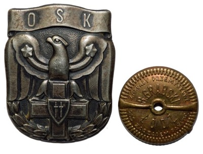 Odznaka Oficerska Szkoła Kwatermistrzowska wersja wzór 1947 Grabski