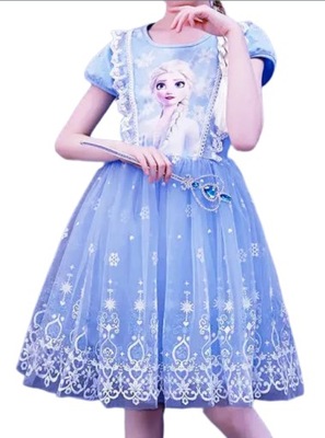 ELSA Frozen Kraina lodu Śliczna sukienka 116