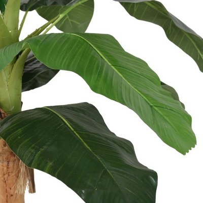 vidaXL Sztuczny bananowiec, 18 liści, 150 cm, zielony
