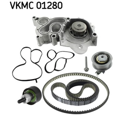 НАСОС ВОДНАЯ + КОМПЛЕКТ РЕМНЯ ГРМ SKF VKMC 01280