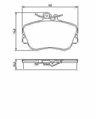 КОЛОДКИ HAM. ПЕРЕД MERCEDES C CLASS W202 93- 01