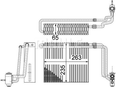 EVAPORATOR MERCEDES VIANO W639 2.0 CDI 2005-  