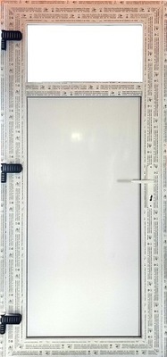 DRZWI ZEWNĘTRZNE 90x200 PCV Sklepowe KACPRZAK