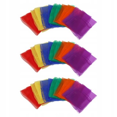 18 sztuk żonglerki Szaliki jedwabiste szaliki dla