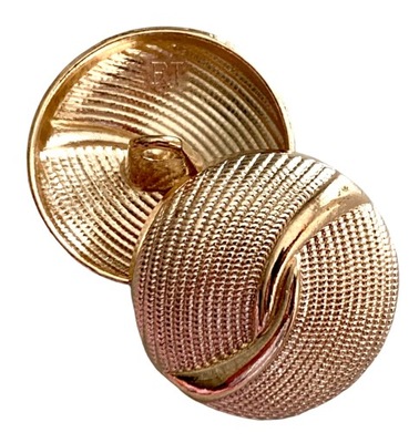 HAMPTONS GUZIK ZŁOTY GOLD POŁYSK METAL 21 mm