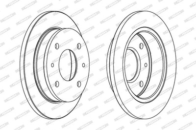 ДИСКИ ТОРМОЗНЫЕ ТОРМОЗНЫЕ ПЕРЕД FERODO DDF1077