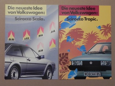 Prospekt - VOLKSWAGEN VW SCIROCCO II - SCALA / TROPIC - 1986 r