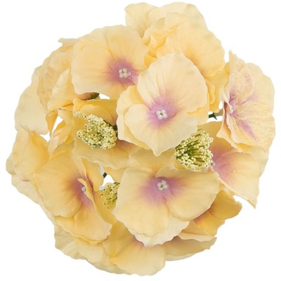 Główka kwiatowa wyrobowa sztuczne kwiaty kwiat hortensja brzoskwiniowa