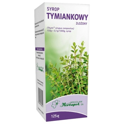 Herbapol Syrop tymiankowy 125g Lek Wykrztuśny otc