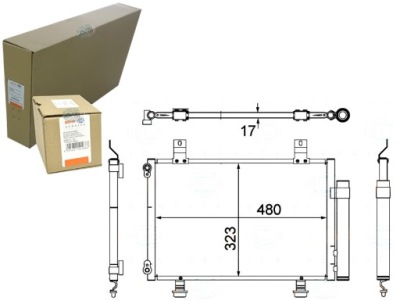 Behr hella конденсатор кондиционера suzuki swift iii фото №1