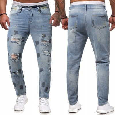 Joggery Jeansy Spodnie męskie denim Jeansowe 234328