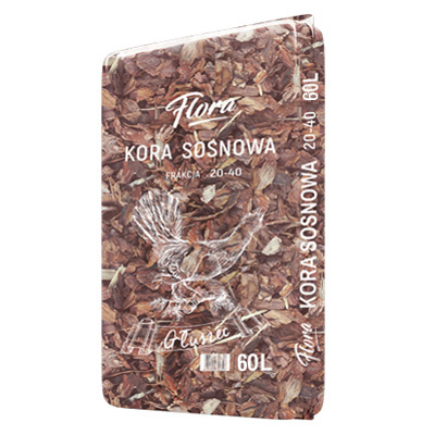 Kora sosnowa 60L frakcja 20-40 FLORA