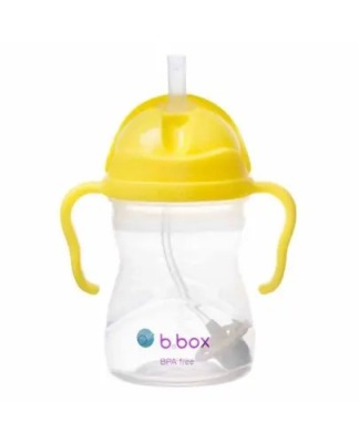 B.BOX BIDON ZE SŁOMKĄ LEMON ŻÓŁTY KUBEK 240 ML