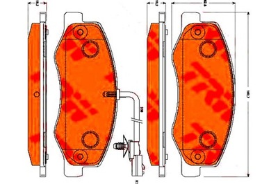 Trw тормозные колодки тормозные nissan nv400 2.3 dci [rwd] фото №1