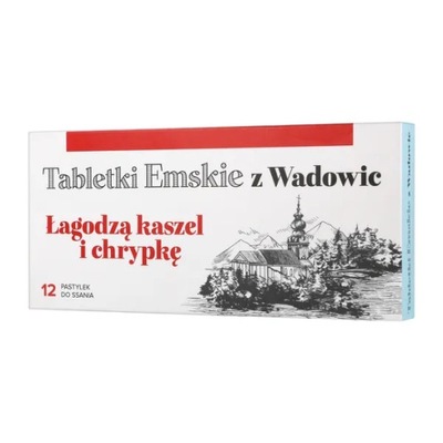Tableteki Emskie z Wadowic 12 pastylek