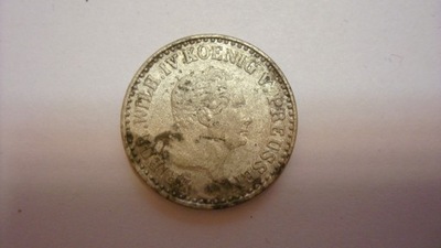Moneta 1 silbergroschen grosz Prusy 1846 A stan 3