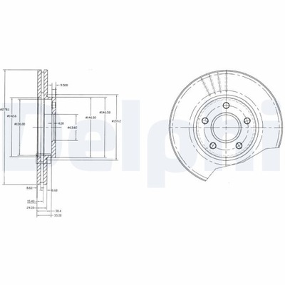 DISCO DE FRENADO FORD TOURNEO CONNECT 1.8 TDCI 02-13  