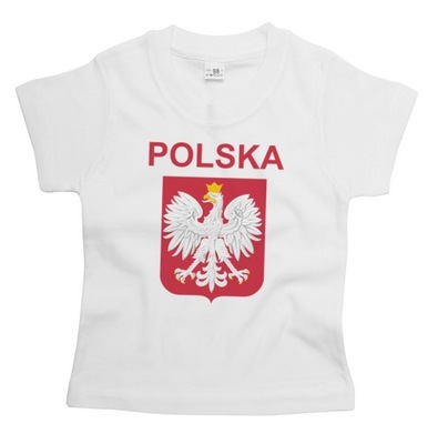 Koszulka junior Polska Dla Kibica Godło Orzeł 80