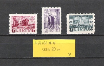 Polska 1948r., zn. nr 459/61 **.