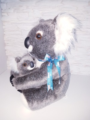 Miś Koala z małym 33cm cudny