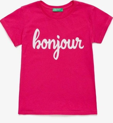 BENETTON koszulka w kolorze fuksji Bonjour