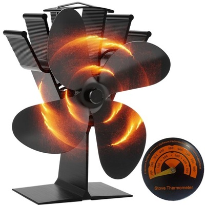 WENTYLATOR TERMOELEKTRYCZNY KOMINKOWY WIATRAK ZASILANY CIEPŁEM TURBINA