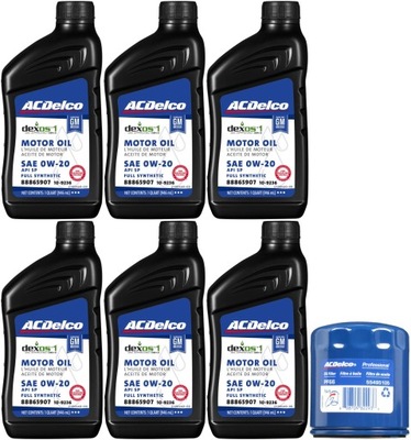 ACDELCO 0W20 + FILTRO CHEVROLET BLAZER 2,0 2020-  