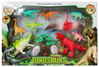 Zestaw figurki dinozaurów dinozaury zabawkowe 12szt.