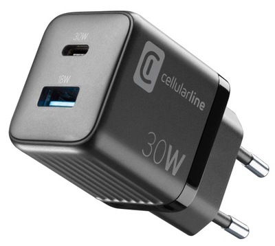 Ładowarka 2x USB GAN PD 30W Cellularline