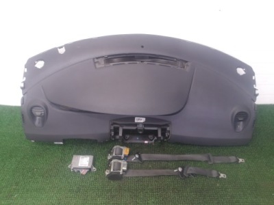Renault scenic ii lift 06-09 приборная панель приборная консоль натяжители подушка безопасности оригинальный номер фото №1