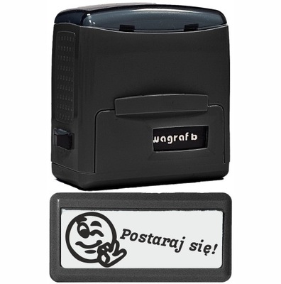 PIECZĄTKA dla NAUCZYCIELA PREZENT motywacyjna Wagraf B2s - POSTARAJ SIĘ