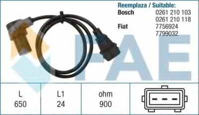 SENSOR REVOLUCIONES DE EJE KORB. FIAT  