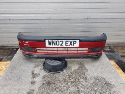 Renault laguna i бампер передний lak красный фото №1