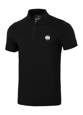 Pit Bull Koszulka Polo Jersey Slim Fit Small Logo Black L