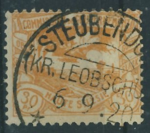 Górny Śląsk 30 pf. - Steubendorf 1920 r.