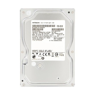 DYSK TWARDY 500GB HDD HITACHI HDS721050CLA362 16MB 7200RPM 3.5" SATA II